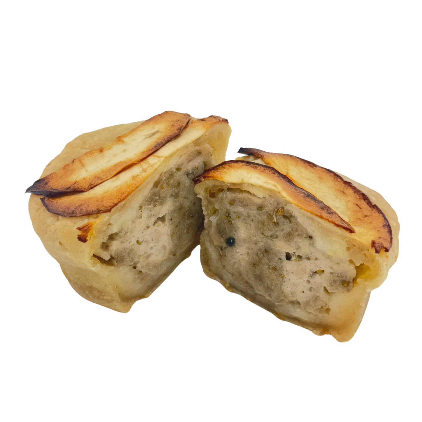 Chicken Apple Sausage Meat Buns w. Rosemary (4-pack)