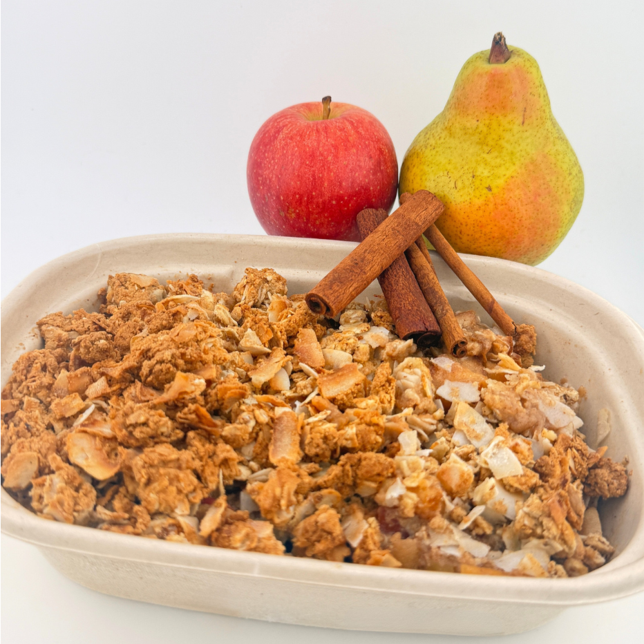 NEW! Apple Pear Cinnamon Crumble